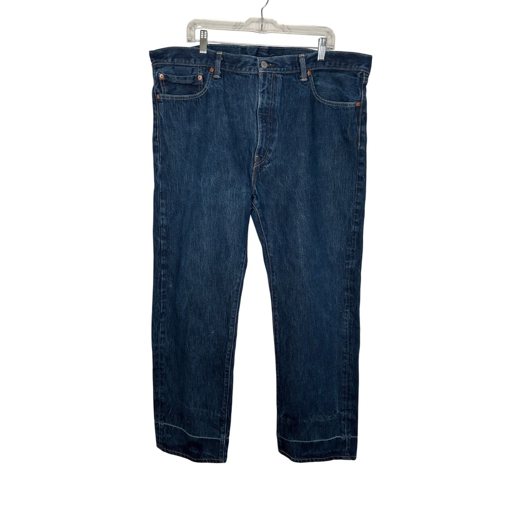 Levi's 505 Jeans Men 42x 30 (27")Blue Good White Oak Cone Denim Made in USA